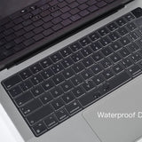 Keyboard Cover Skin For MacBook Air Pro 13 13.6 14 15.3 16 A2442 A2779 A2485 A2780 A2681 A2941 M1 M2 2021 to 2023 Clear - 45-Degree Angle