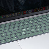 Keyboard Cover Skin For MacBook Air Pro 13 13.6 14 15.3 16 A2442 A2779 A2485 A2780 A2681 A2941 M1 M2 2021 to 2023 Dgreen - Side View