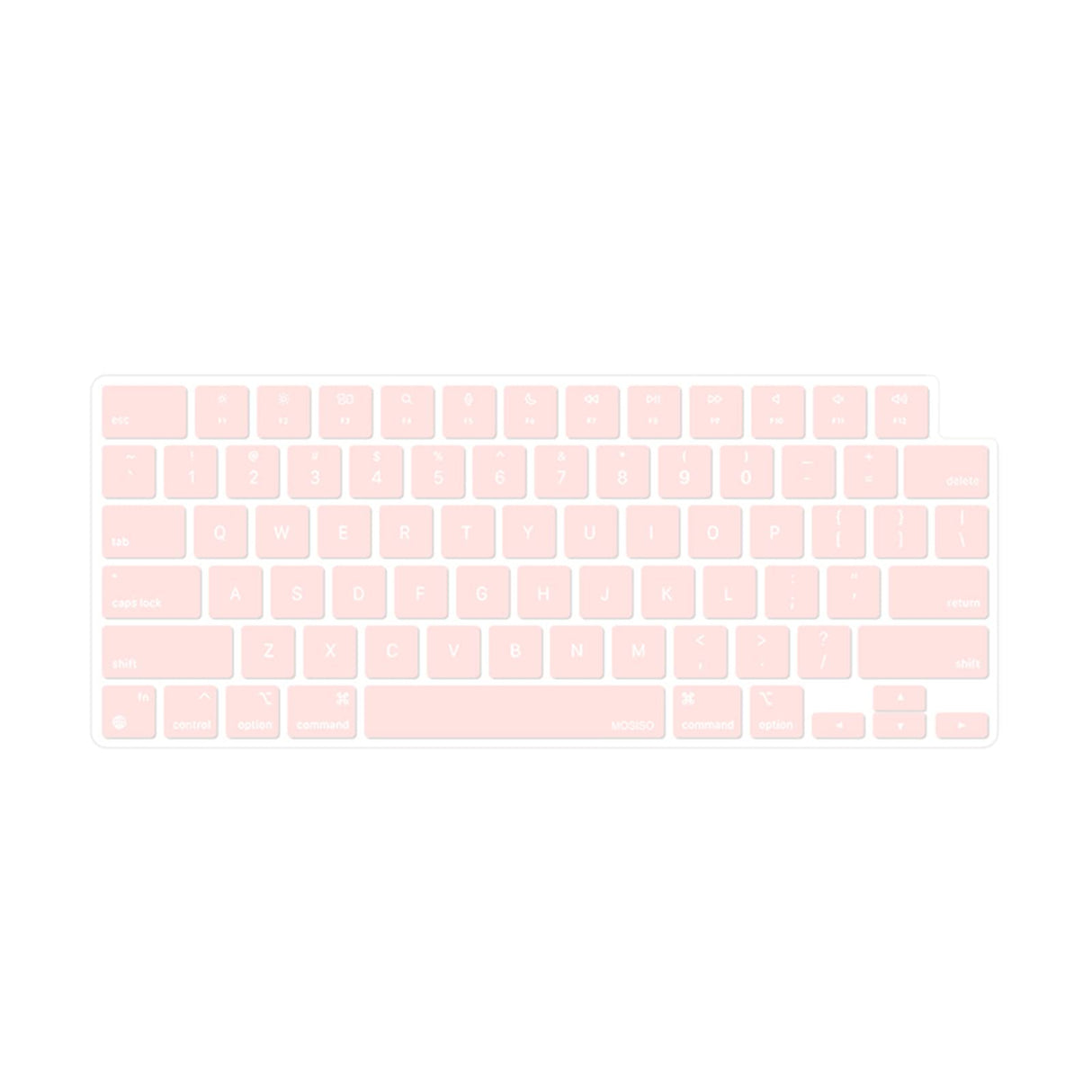 Keyboard Cover Skin For MacBook Air Pro 13 13.6 14 15.3 16 A2442 A2779 A2485 A2780 A2681 A2941 M1 M2 2021 to 2023 Pink