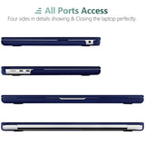M2 MacBook Air 13 Hard Shell Case & Keyboard Cover - Ocean Blue, Model A2681 - Rear View