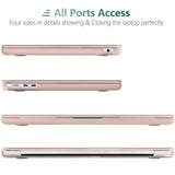 Chic Pink Hard Case & Keyboard Skin for 2023 2022 MacBook Air 13 M2 Model A2681