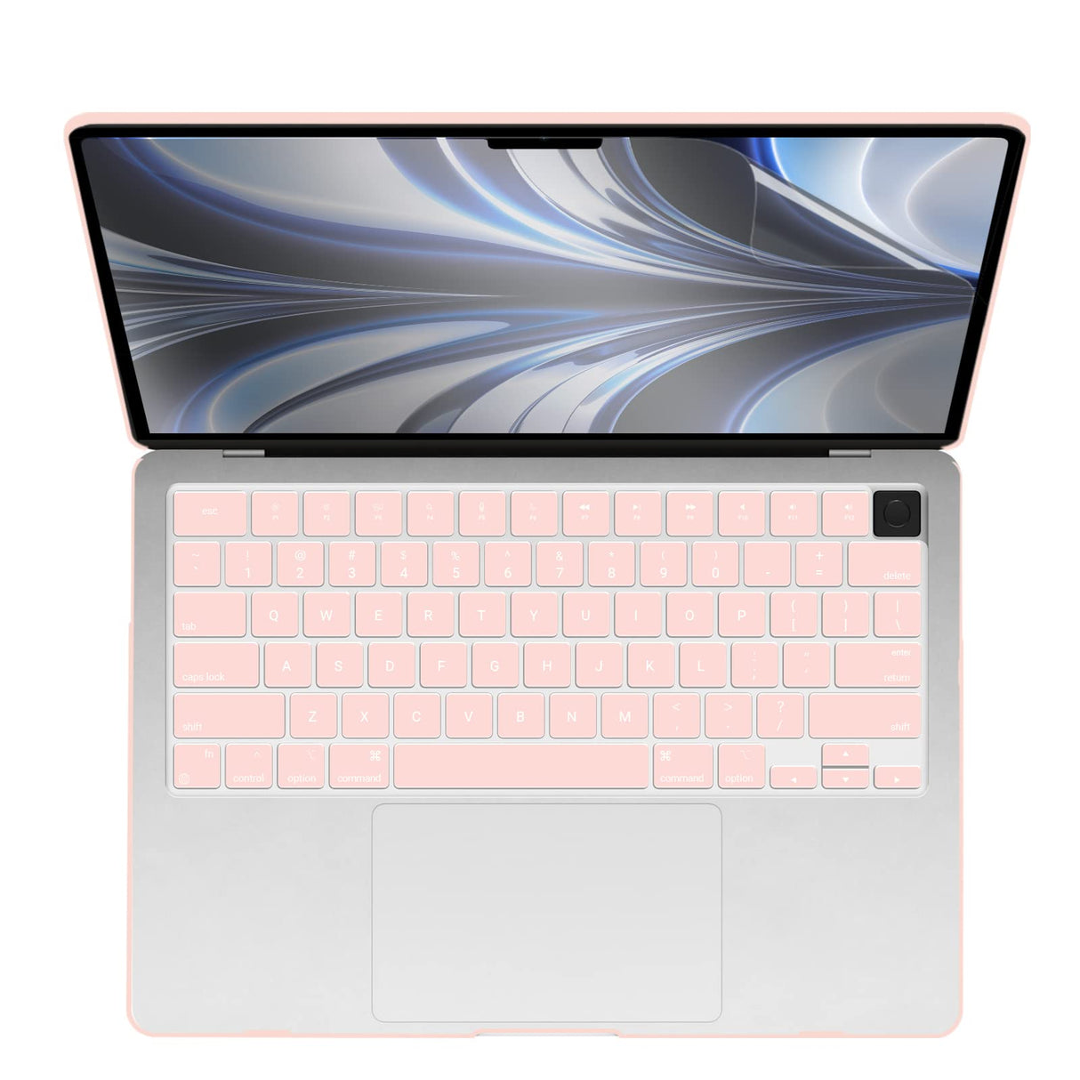 Chic Pink Hard Case & Keyboard Skin for 2023 2022 MacBook Air 13 M2 Model A2681
