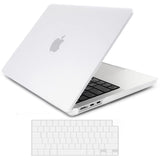Stylish Hard Shell Case & Keyboard Skin for 2023/2022 MacBook Air 13 M2 A2681 - White