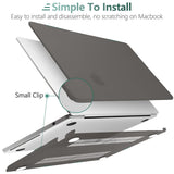 Premium Grey Hard Shell Case & Keyboard Cover for 2023/2022 MacBook Air 13 M2 Model A2681