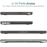 Premium Grey Hard Shell Case & Keyboard Cover for 2023/2022 MacBook Air 13 M2 Model A2681
