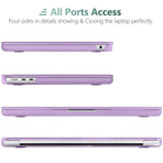 Suitable for 2023 2022 MacBook Air 13 inch case M2 Model A2681 Hard Shell Case Keyboard Cover Purple, image 6