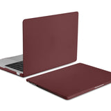Chic Wine Red Hard Shell Cover with Keyboard Protector for 2023 2022 MacBook Air 13 M2 Model A2681 - Rear View