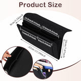 Bed Organiser Bedside Caddy Sofa Organiserd Book Magazines Organiser Black - 45-Degree Angle