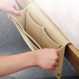 Bed Organiser Bed Caddy Sofa Organiser Bedside Organiser Book Magazines Organiser Black - 45-Degree Angle
