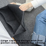 Bed Organiser Bed Caddy Sofa Organiser Bedside Organiser Book Magazines Organiser Dark Grey - Rear View