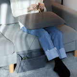 Bed Organiser Bed Caddy Sofa Organiser Bedside Organiser Book Magazines Organiser Dark Grey - Close-Up Angle