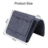 Bed Organiser Bed Caddy Sofa Organiser Bedside Organiser Book Magazines Organiser Dark Grey - Extra Image