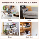Bed Organiser Bed Caddy Sofa Organiser Bedside Organiser Book Magazines Organiser Grey - 45-Degree Angle