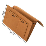 Bed Organiser Bed Caddy Sofa Organiser Bedside Organiser Book Magazines Organiser Khaki - Front View