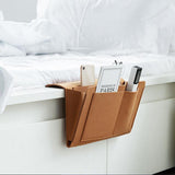 Bed Organiser Bed Caddy Sofa Organiser Bedside Organiser Book Magazines Organiser Khaki - 45-Degree Angle