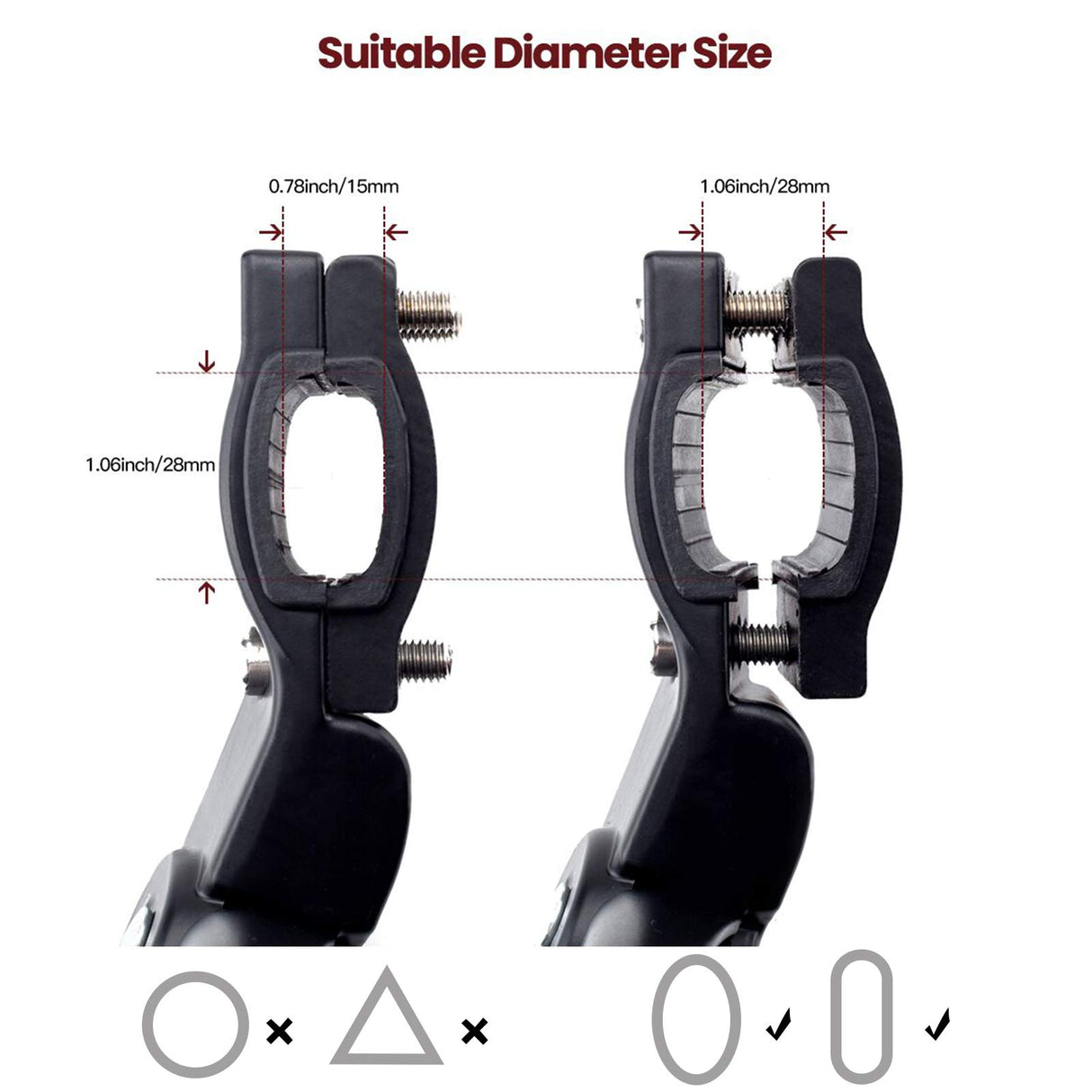 Adjustable Bike Kickstand Kickstand Rear Bicycle Stand for Bike 22-28 Black