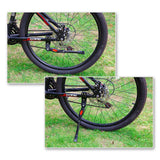 Adjustable Bike Kickstand Kickstand Rear Bicycle Stand for Bike 22-28 Black - Rear View