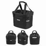 Bike Basket Folding Cat Dog Carrier Bicycle Handlebar Bag Quick Release Detachable Storage Basket - Side View