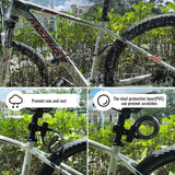 1.2m 2 Keys Bicycle Lock Bike Cable Locks Motorcycle Lock  Mounting Bracket Scooter Lock - Rear View