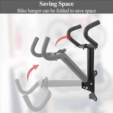 Black Storage Bicycle Wall Mount Wall Hook Bike Wall Rack Space Saving Bike Storage Bracket - Side View