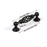 Antique Vintage Kitchen Cabinet Handles Drawer Handle Pull Pulls 96mm - Top-Down View