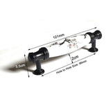 Ceramics Kitchen Cabinet Handles Bar Drawer Handle Pull black 128mm - Side View