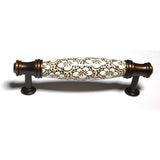 Ceramics Kitchen Cabinet Handles Bar Drawer Handle Pull cooper 96mm - Front View