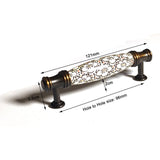 Ceramics Kitchen Cabinet Handles Bar Drawer Handle Pull cooper 96mm - Top-Down View