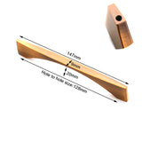 Door Kitchen Cabinet Handles Drawer Bar Handle Pull 128MM - Front View
