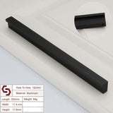 Aluminium Kitchen Cabinet Handles Drawer Bar Handle Pull 192mm