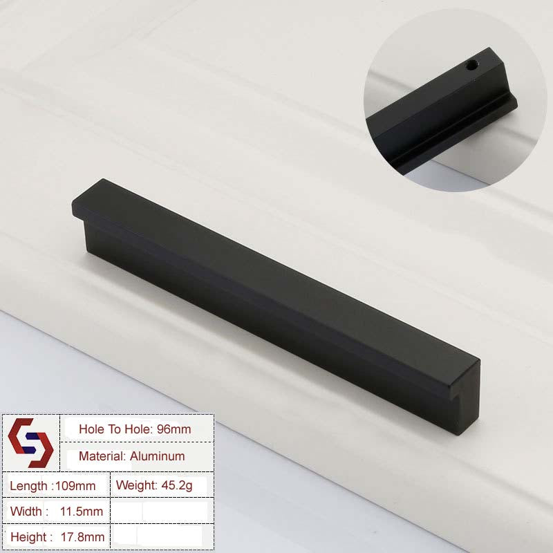 Aluminium Kitchen Cabinet Handles Drawer Bar Handle Pull 96mm