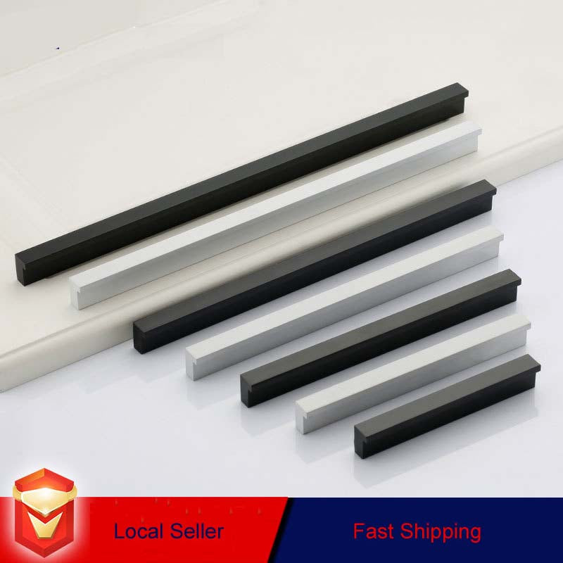 Aluminium Kitchen Cabinet Handles Drawer Bar Handle Pull Silver 256mm