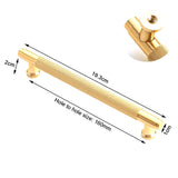 Gold Furniture Door Kitchen Cabinet Handle Handles Pull Pulls Cupboard 160mm - Front View