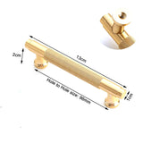 Gold Furniture Door Kitchen Cabinet Handle Handles Pull Pulls Cupboard 96mm - Front View