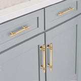 Luxury Design Kitchen Cabinet Handles Drawer Bar Handle Pull Gold 160MM - Front View