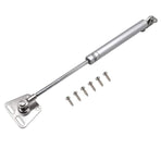 2 Pack 100N Hydraulic Cabinet Door Lift Support Hinges, Soft Close, Metal Head, 10kg Load