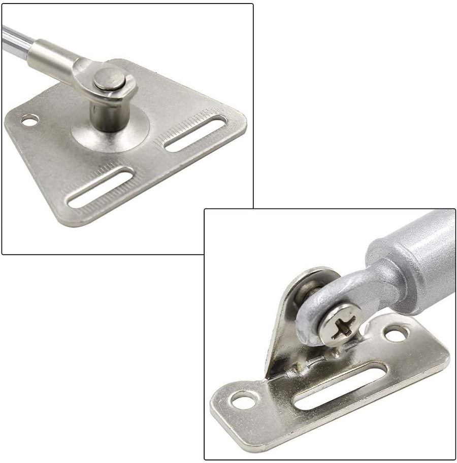 2 Pack 100N Hydraulic Cabinet Door Lift Support Hinges, Soft Close, Metal Head, 10kg Load
