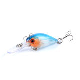 9x Popper Crank 5.7cm Fishing Lure Lures Surface Tackle Fresh Saltwater - Top-Down View