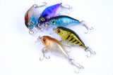 5x 4.3cm Popper Crank Bait Fishing Lure Lures Surface Tackle Saltwater - Side View
