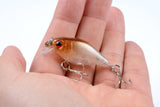 5x 4.3cm Popper Crank Bait Fishing Lure Lures Surface Tackle Saltwater - 45-Degree Angle