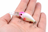 6x 6cm Popper Crank Bait Fishing Lure Lures Surface Tackle Saltwater - Side View