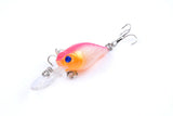 6x 6cm Popper Crank Bait Fishing Lure Lures Surface Tackle Saltwater - Top-Down View