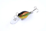 6x 6cm Popper Crank Bait Fishing Lure Lures Surface Tackle Saltwater - Rear View