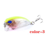 6x Popper Crank 5.1cm Fishing Lure Lures Surface Tackle Fresh Saltwater - Close-Up Angle