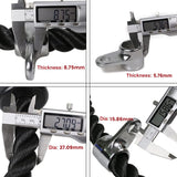 Tricep Rope Fitness Gym Pulley Pull Down Rope Cable Machine Attachment Pull down Rope - Side View