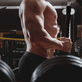 Single Grip Tricep PullDown Rope Cable Attachment Pull Down Rope Tricep Rope Pully - Front View
