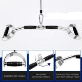 86cm Tricep Press Solid Pulldown Bar Cable Machine Revolving LAT Pull down Bar Rotating Curl Bar - Side View