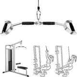 86cm Tricep Press Solid Pulldown Bar Cable Machine Revolving LAT Pull down Bar Rotating Curl Bar - Top-Down View