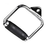 Single D Handle Cable Machine Attachment for Lat Pull Down and Row Exercises