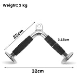 LAT V Bar V Pull Down Handle Row Handle Cable Machine Attachment - Front View